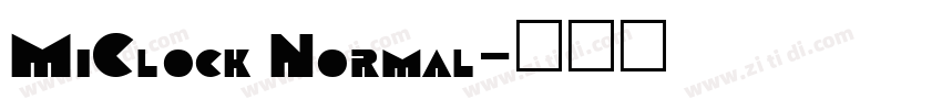 MiClock Normal字体转换